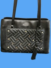 Borsa a tracolla Karl Lagerfeld in pelle nera con borchie