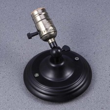 Contemporary Black Iron Wall Lamp with E27 Socket for Staircase and Bedroom