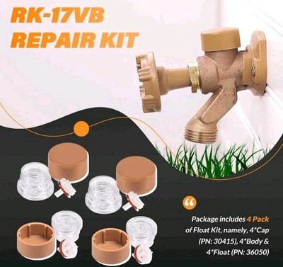  RK-17 VB Wall Faucet Float Kit 4pk 