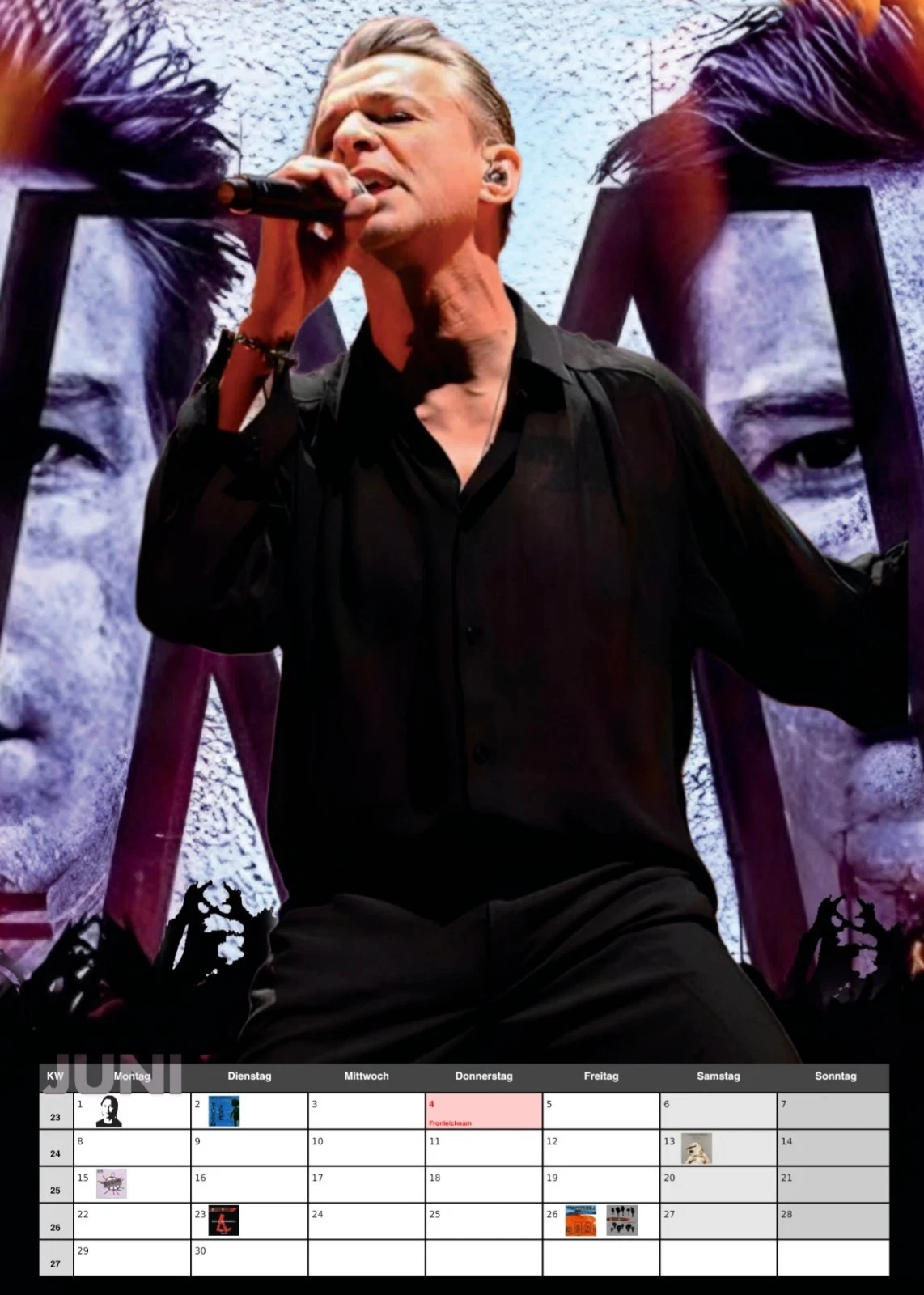 Depeche Mode A3 Wall Calendar 2026