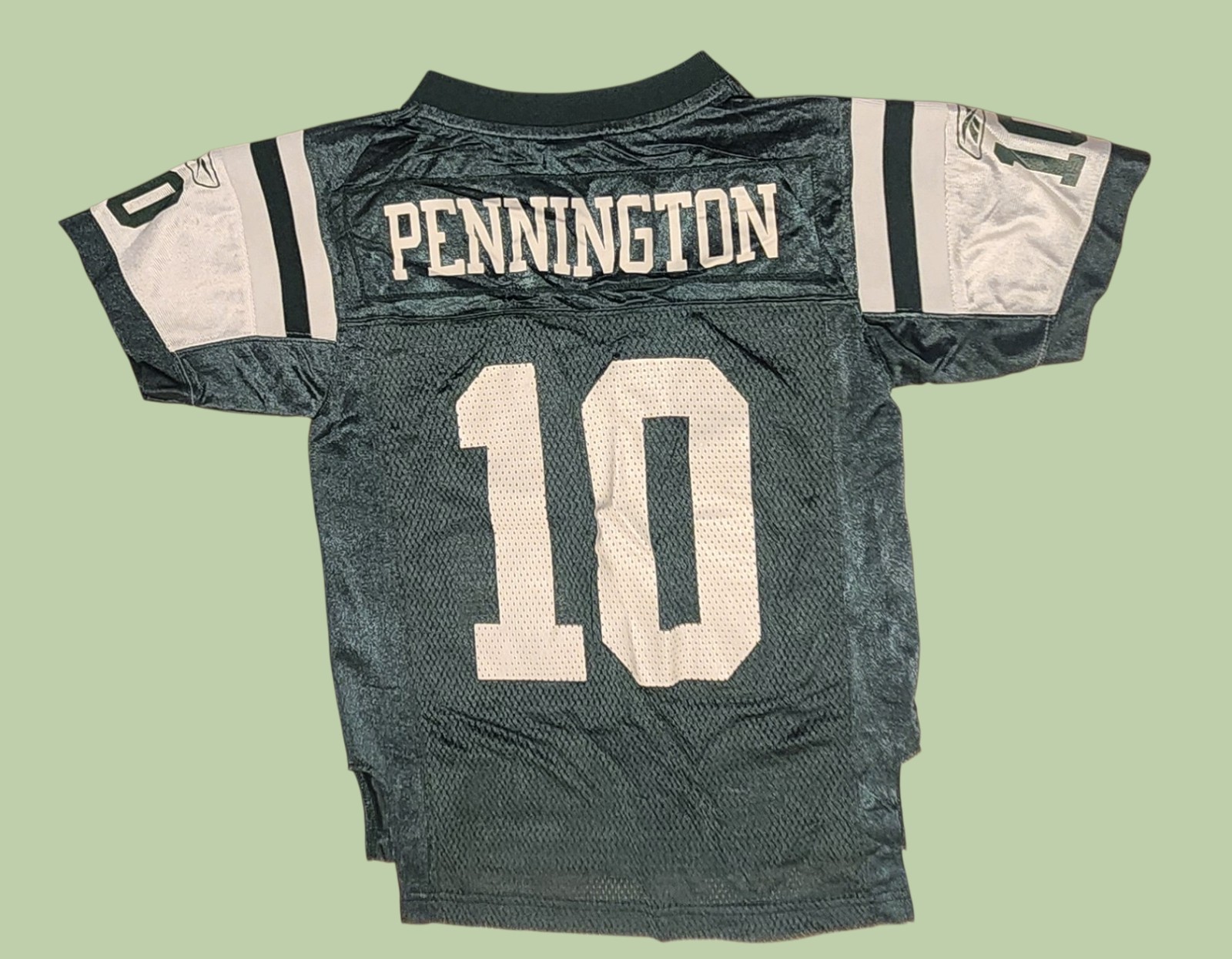 New York Jets Chad Pennington #10 Reebok Jersey Youth Medium  thumbnail 2