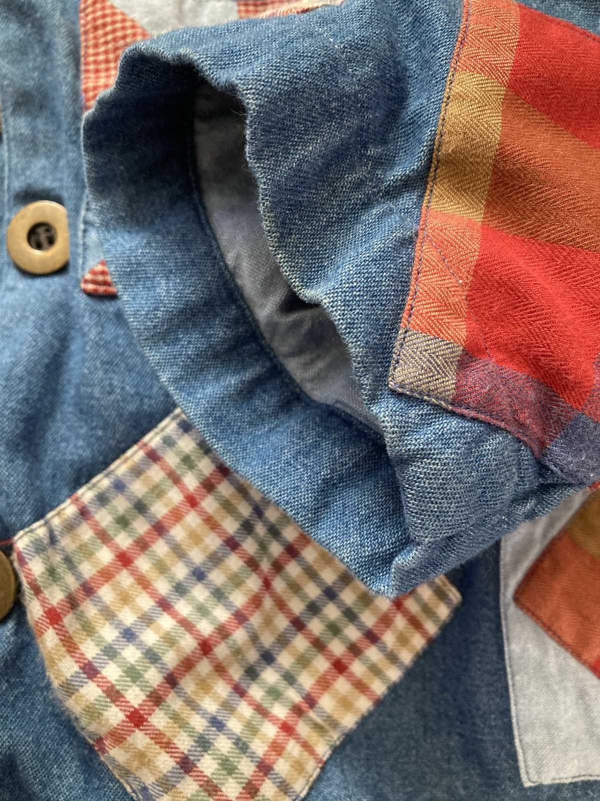 Women’s Vintage Patchwork Jacket Large Cottagecor… - image 4