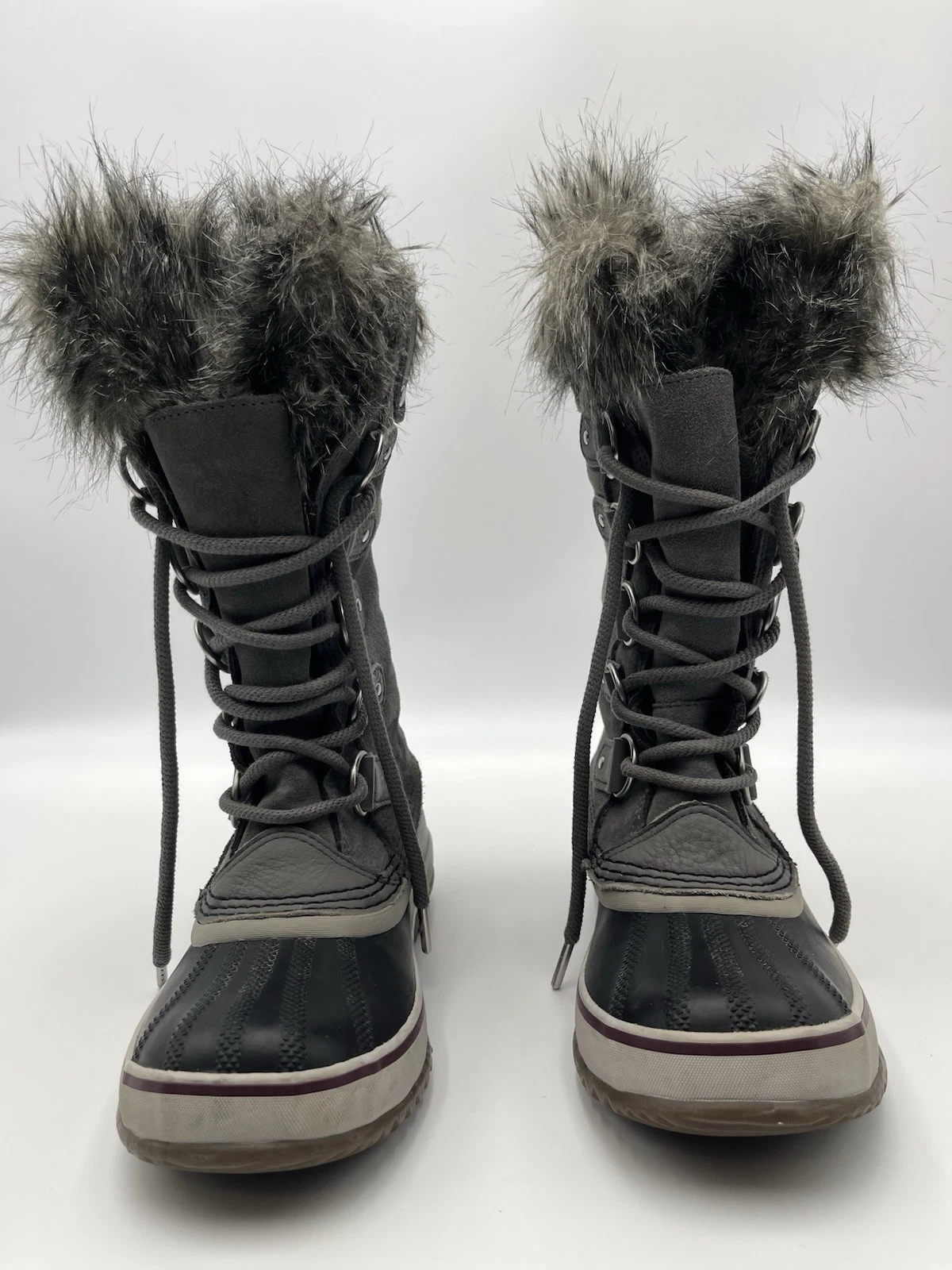 Sorel Women's Joan of Arctic Snow Boots, Waterproof, Black/Quarry, Size 6 US