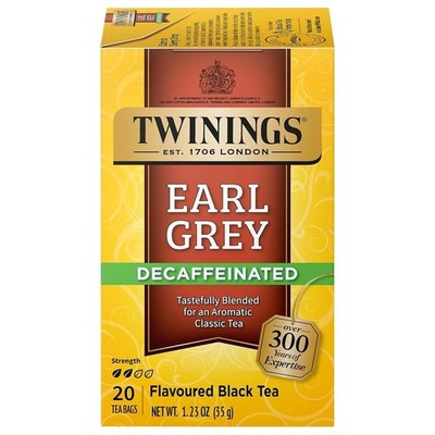 Twinning's Of London Earl Grey Black Tea 20 individual tea bags 1.41 OZ