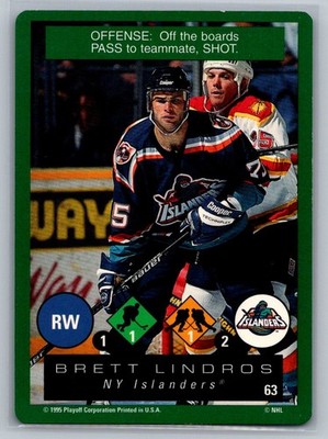 1995-96 Playoff One on One Challenge #63 Brett Lindros