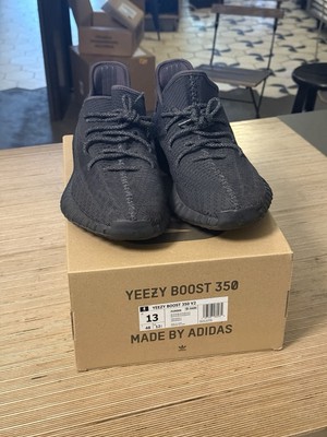 Adidas Yeezy Boost 350 V2 Low Black Non-Reflective - Sz 13, Amazing Condition
