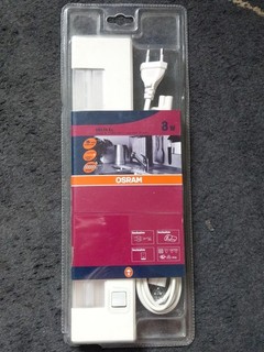 Osram Delta EL blanco luz empotrada 8W incl. cable de alimentación e interruptor / embalaje original
