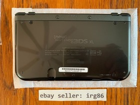 Nintendo New 3DS XL black console system complete in box protector US model