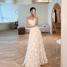 Elegant Full lace A Line Wedding Dresses Sweetheart Floor Length Bridal Gowns