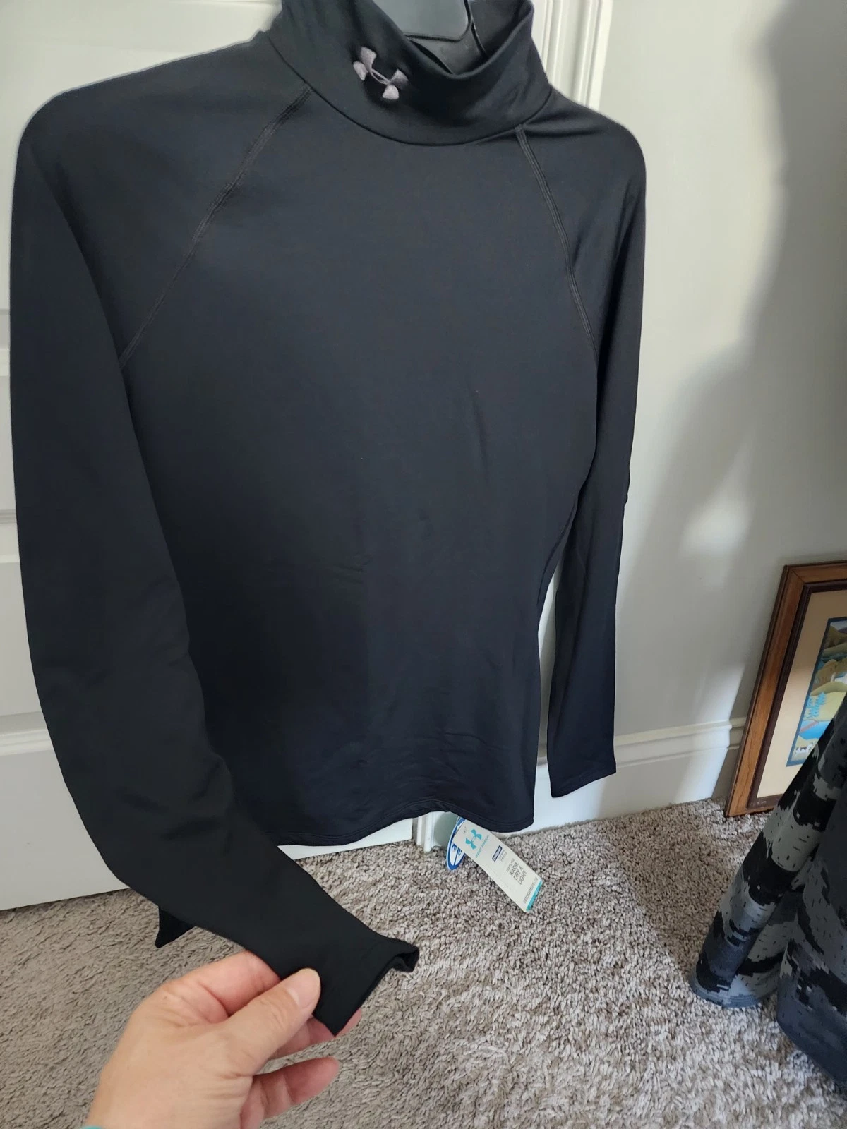 Under Armour Large Men's UA ColdGear® Armour Fitted Mock Shirt Long Sleeve Tee