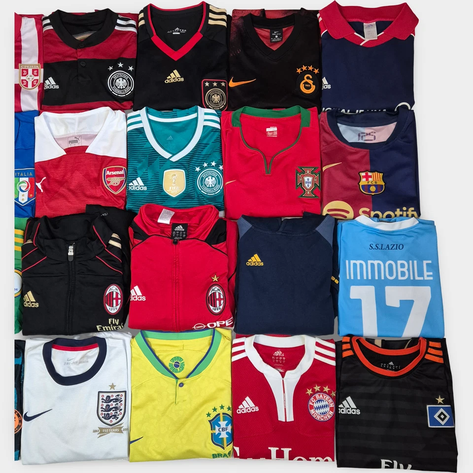 Lot 24x Soccer Jersey Ac Milan Nike Italy Germany Chelsea Arsenal Puma Messi - Image 3 of 4