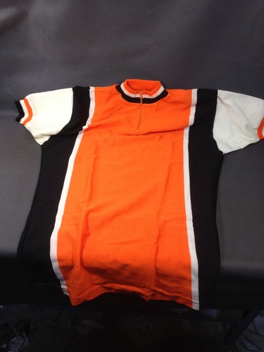 Ex maglia sportiva arancione ciclista vintage nuovo collezione ciclismo AED  | eBay