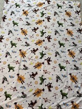 Toy Story 4 Toddler 44X58 Bed Flat Sheet Fabric Forky Woody Buzz Rex