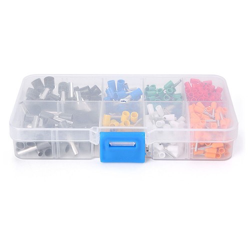 400PCS Terminali Multicolore Rame Connettore a Crimpare Pin Cavo Fine Terminale Kit - Foto 2 di 9