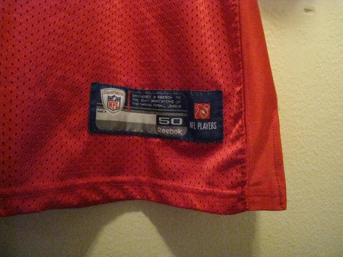 Reebok Houston Texans #8 MATT SCHAUB Sewn-on Red Jersey (Adult 50) - Picture 3 of 5