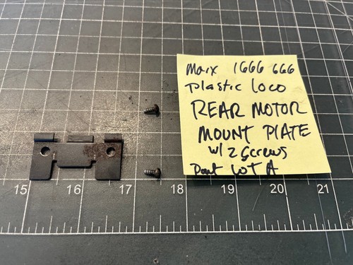 Marx Train 1666 666 Locomotive REAR METAL MOTOR MOUNT CLIP & SCREWS PART LOT A - Picture 11 of 11