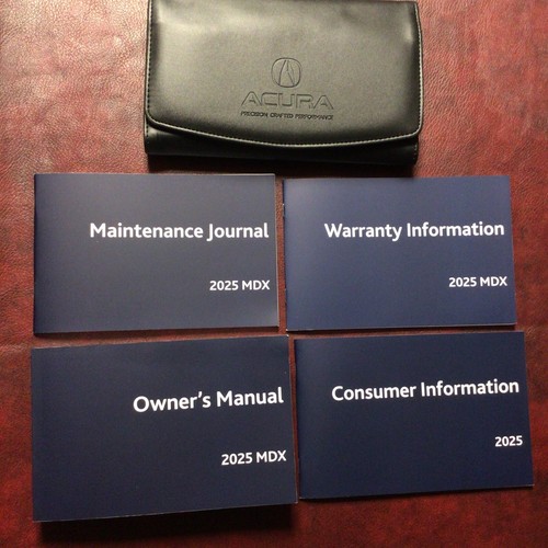 2025 ACURA MDX COMPLETE OWNERS MANUAL BOOKS MAINT REF GUIDES CASE ALL MODELS