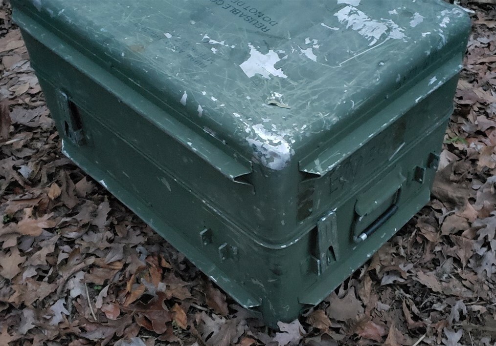 Military Aluminum Transit Case Missing 3 Latches Waterproof