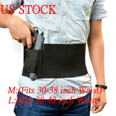 US Belly Band Holster Concealed Carry for Ambidextrous Right Left Hand Gun Pouch