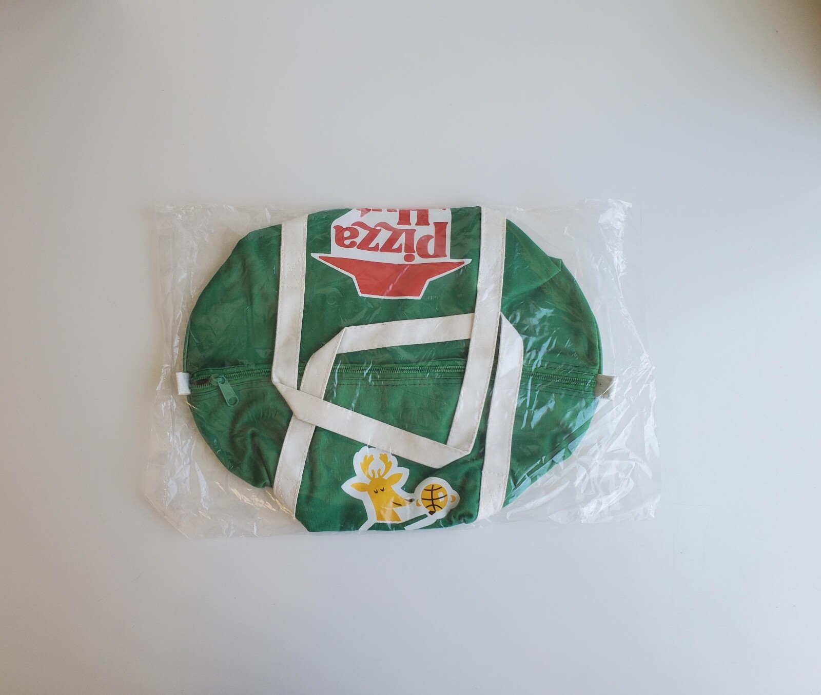 Vintage Milwaukee Bucks 80's Vintage Pizza Hut Canvas Duffel Bag NEW OS