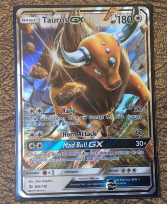 Pokemon Card Tauros Gx Ultra Rare 100 149 Sun And Moon Mint Ebay Pokemon Card Tauros Gx Ultra Rare 100 149 Sun And Moon Mint Ebay