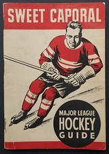 1939/40 Sweet Caporal Cigarettes Major League Hockey Guide Vintage NHL