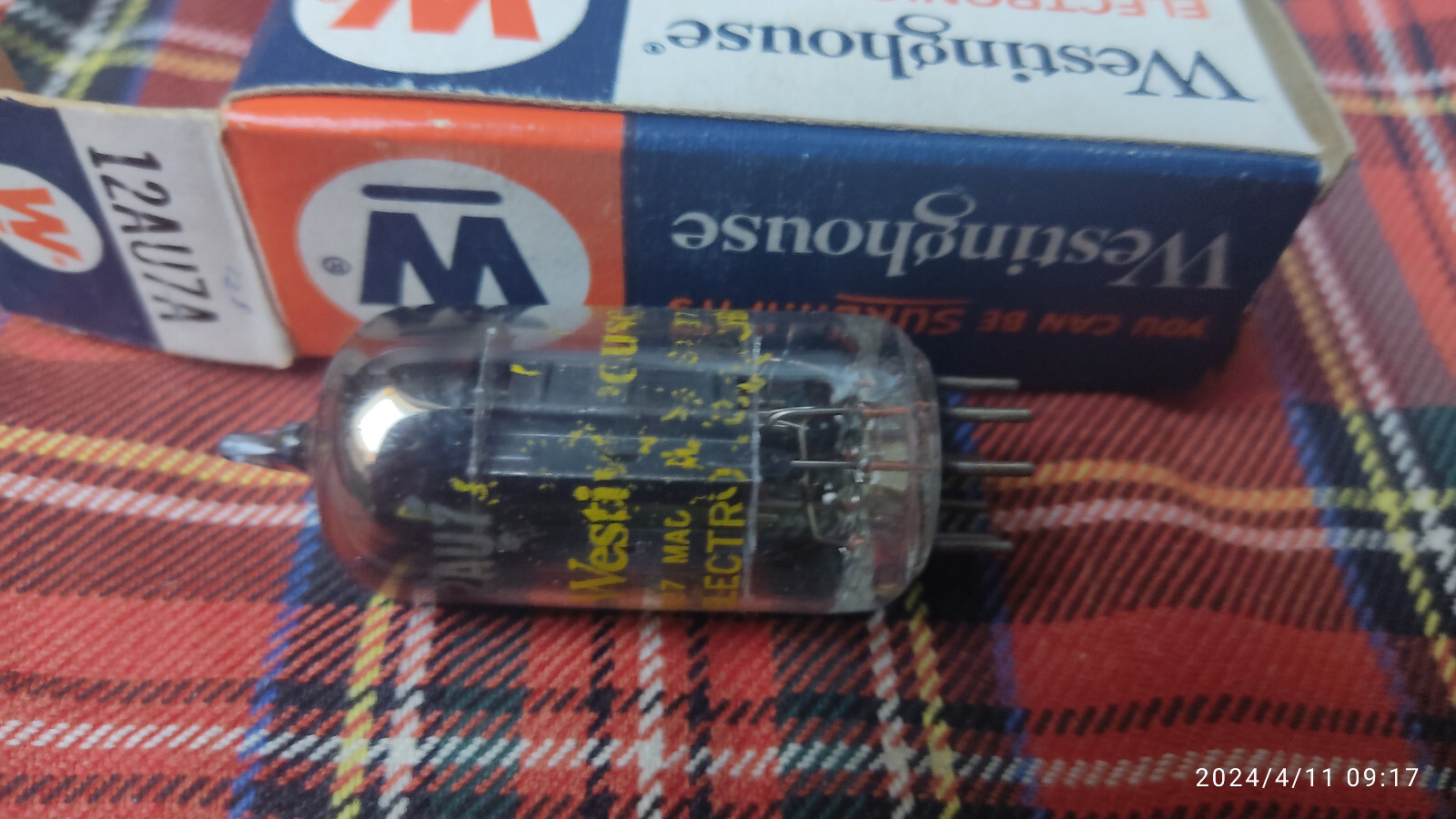 Tube 12AU7A ECC82 Westinghouse lampe NOS NIB pour amplificateur de puissance audio hifi