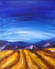 LONG VALLEY  by Mark Kazav  Abstract Modern CANVAS Original Oil Painting N234T4F