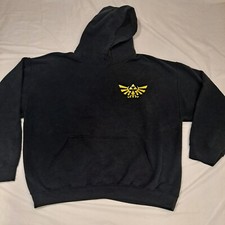 The Legend of Zelda Ocarina Time 3D Hoodie Sweatshirt XL Shield Back 2014