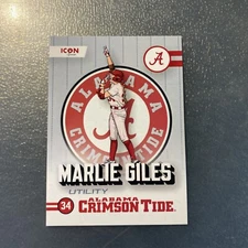 2024 ONIT Alabama Crimson Tide SOFTBALL card MARLIE GILES icon