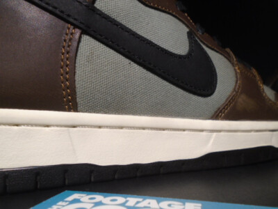 2019 NIKE DUNK HIGH PRO SB BAROQUE BROWN BLACK WHITE OLIVE BISON