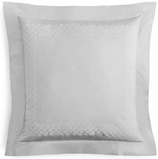 Matouk Rovella 500 TC Egyptian Cotton Percale Euro Sham 214 Silver