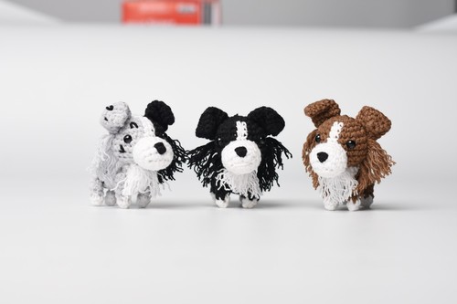 Mini Hunde gehäkelt Amigurumi - Mini Golden, Border Collie, Französischer Bullenhund, Engli - Bild 21 von 36