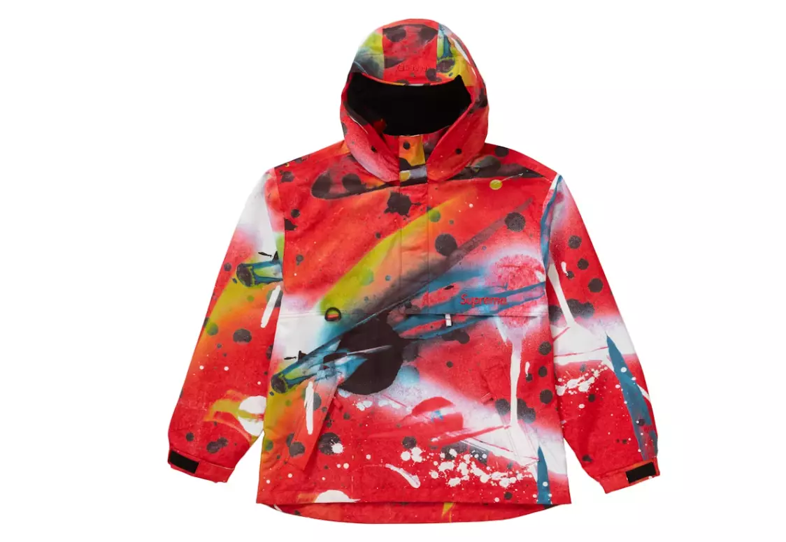 Veste rare neuve Supreme Gore Tex Anorak Rammellzee rouge SS20 taille S
