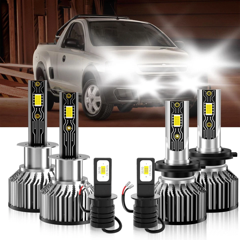 Bombilla de faro LED de haz alto bajo + luz antiniebla para Chevrolet Tornado 2014-2019 Foto 2 de 4