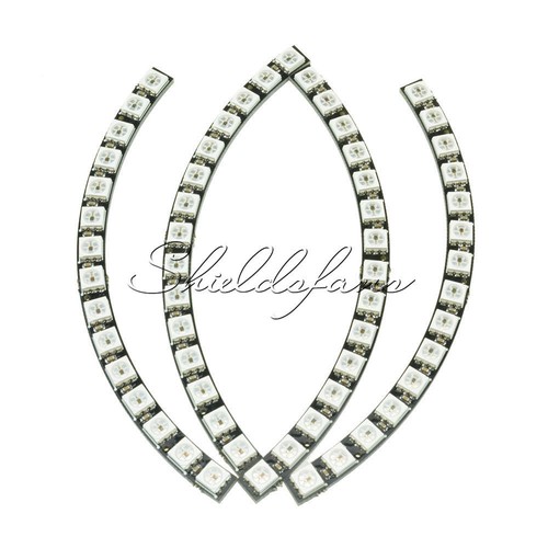 Ring Wall Clock 60 Super Bright WS2812 5050 RGB LED Lamp Panel Arduino ...