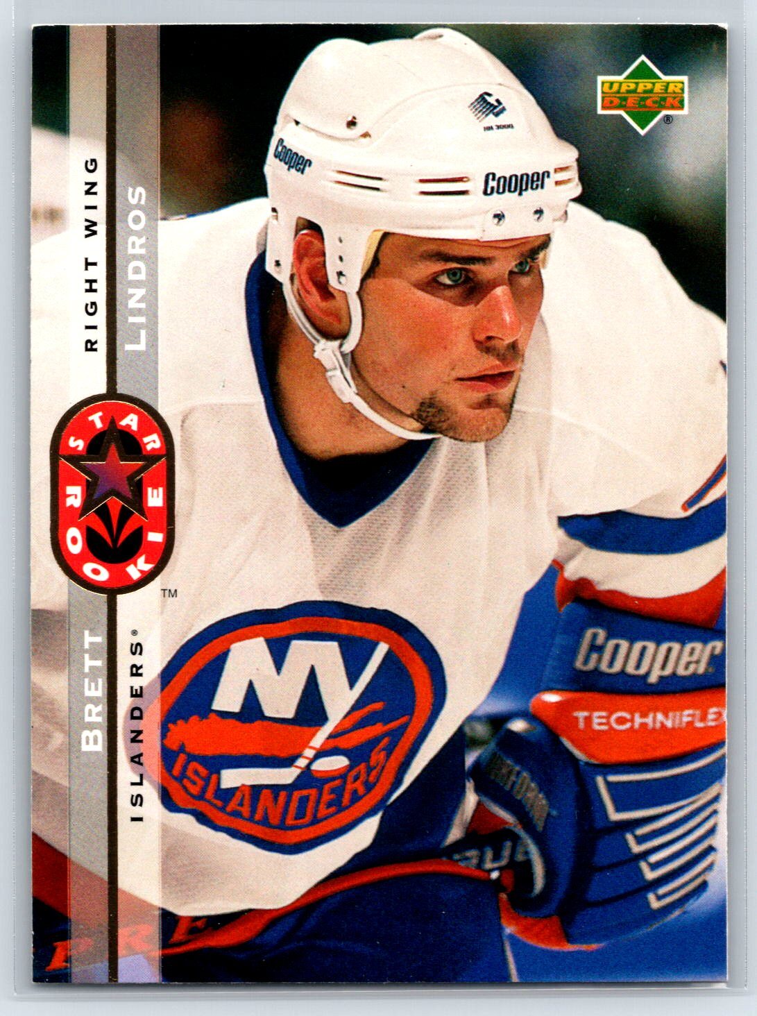 1994-95 Upper Deck Brett Lindros Rookie New York Islanders RC #240