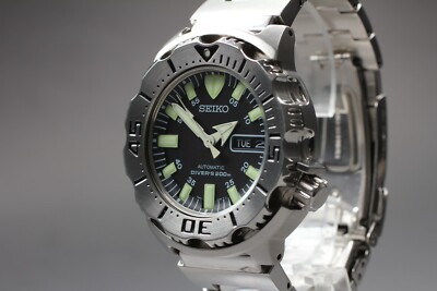 Near MINT* SEIKO 7S26-0350 SKX779 Black Monster 200m Automatic