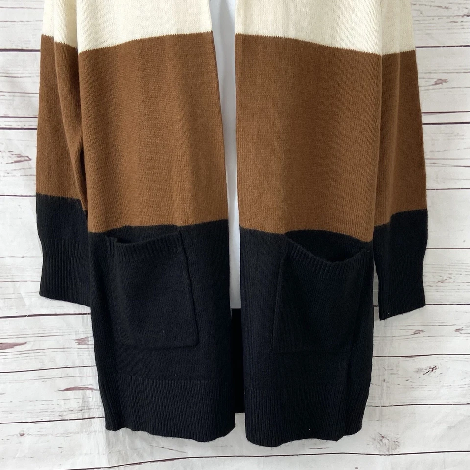 Michael Kors Suéteres Mujer’s Mediano Marrón/Beige Cárdigan Abierto Colorbock Foto 3 de 4