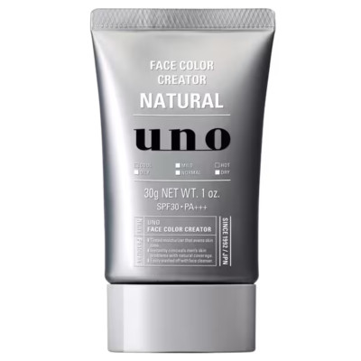 Shiseido Finetoday UNO Face Color Creator NATURAL Men's BB Cream SPF30 PA+++ 30g