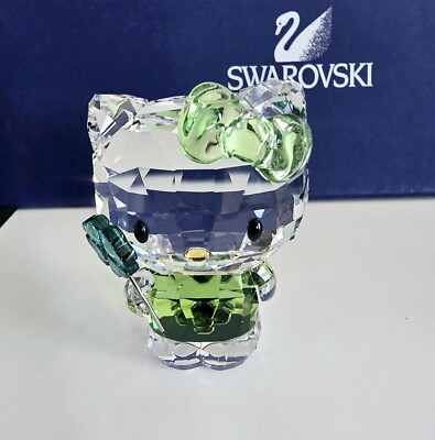 Swarovski Hello Kitty Lucky Charm Crystal Figurine - 5004741 Swarovski Hello Kitty Lucky Charm Crystal Figurine - 5004741