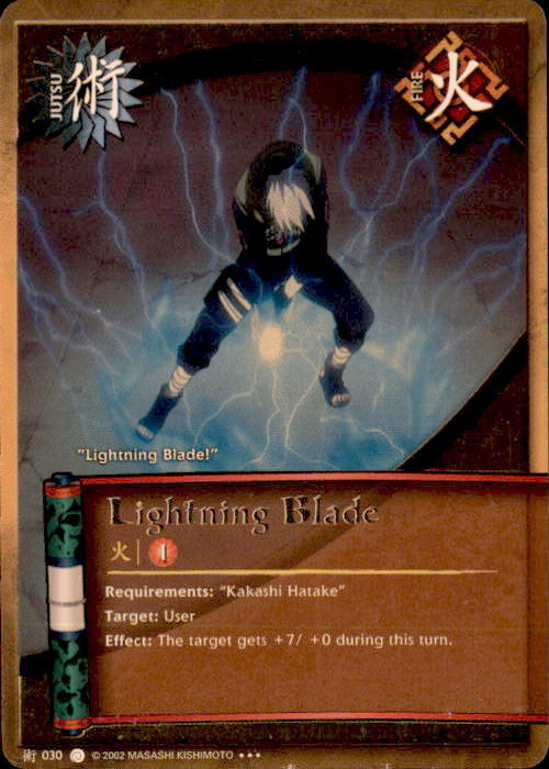 NARUTO カード Naruto Lightning Blade J-030 Super Rare Card Near Mint | eBay