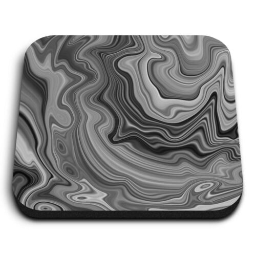Quadratische MDF-Magnete - BW - Fluid Art Marmor Tintenmuster #42435 - Bild 1 von 8