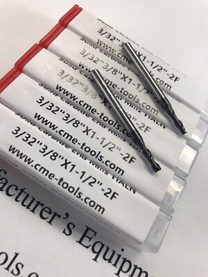 5pcs 3/32  Tialn coated Carbide 2 Flute End Mills #1006-TN2F-332