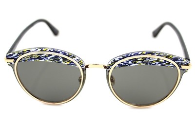 Christian Dior Offset 1 Black Yellow Blue Tweed Pattern  display picture 2