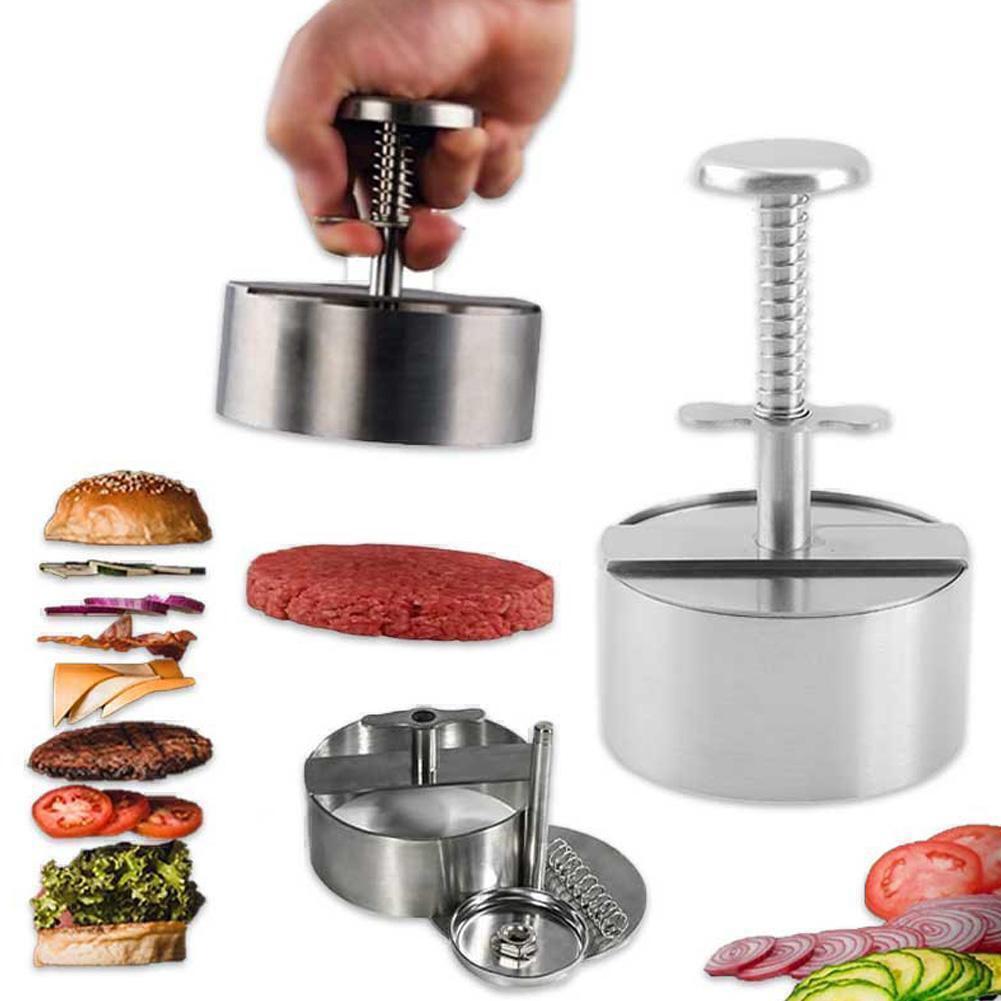 140mm Burgerpresse Edelstahl Hamburger Rindfleisch Patty Maker Grill Antihaft