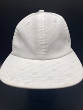 Adidas The Brand with the Three Stripes Hat Cap Adidas White Logo Pattern HTF
