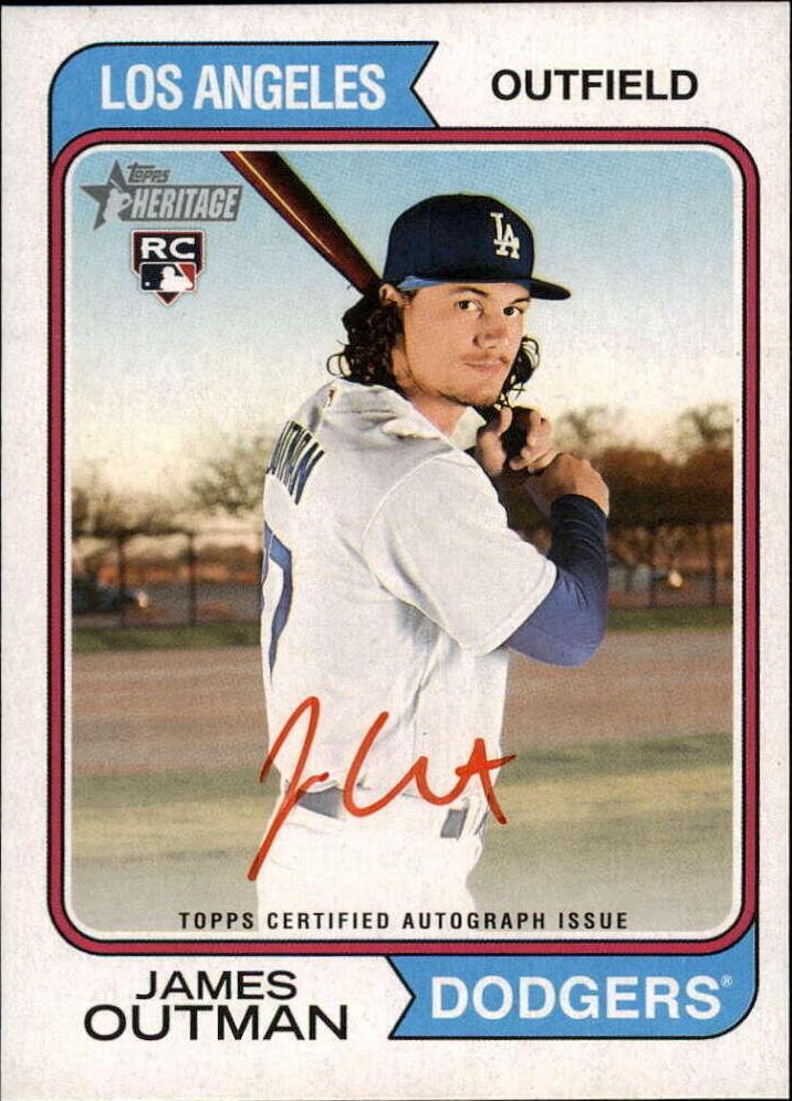 2023 Topps Heritage High Number - Real One Autographs James Outman #ROA ...