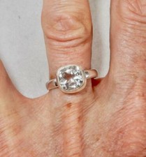Clear Quartz Ring 925 Sterling Silver Sizes 7, 7.5, 8.25, 9, 10 Power Stone