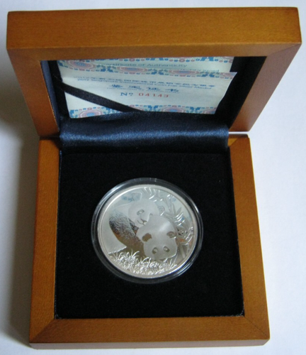 2012 PROOF CHINESE SILVER PANDA ~Singapore Int'l Coin Fair~ with Box & COA